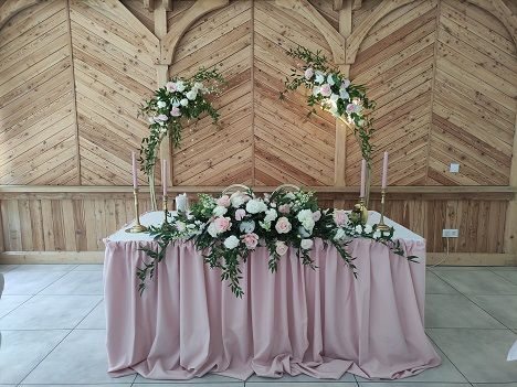 KOD 306<br><strong>SKIRTING  PUDROWY RÓŻ</strong><br>Wymiary: 125 x 300 cm <br>wymiar może być regulowany<br><strong>Ilość na stanie: 4</strong><br><strong>Cena wypożyczenia:  30 zł</strong>