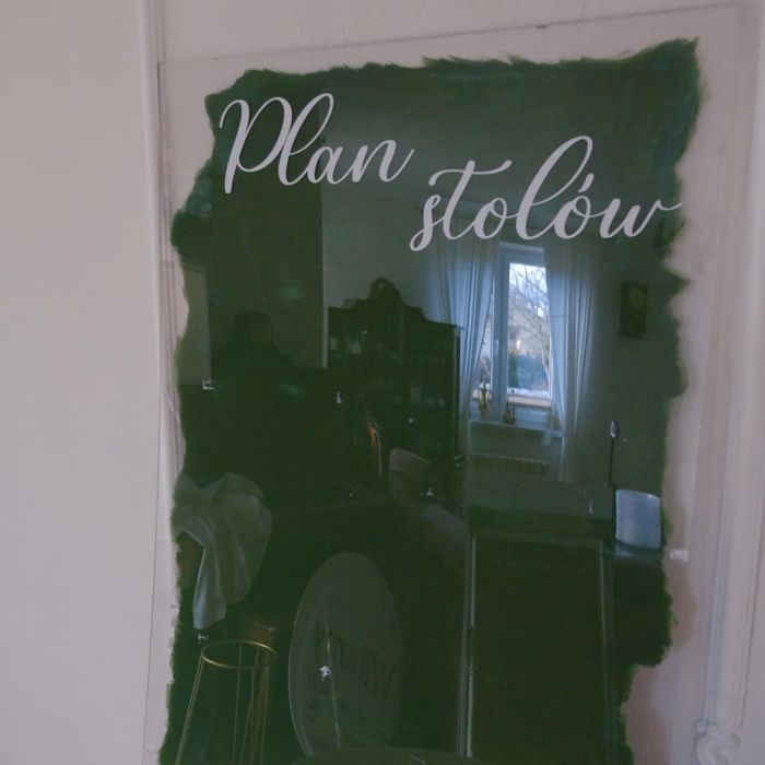 KOD 456<br><strong>TABLICA ZIELONO-BIAŁA</strong><br>Wymiary: 70 x 100 cm<br><strong>Ilość na stanie: 1</Strong><br><strong>Cena wypożyczenia: 25 zł</strong>